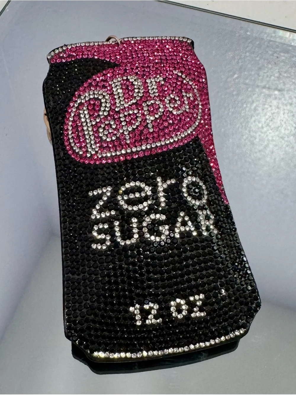 New Dr. Pepper Zero Sugar Crystal Keychain/Bag Charm